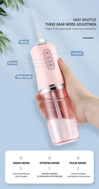 Rechargeable Oral Irrigator Deep Cleaning Cordless Water Flosser for Healthier Gums & Fresh Breath