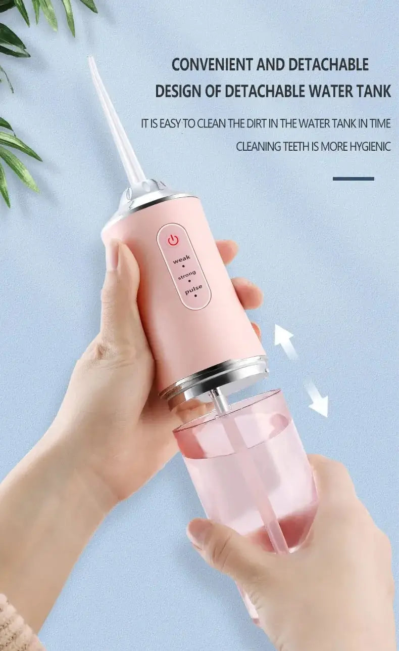 Rechargeable Oral Irrigator Deep Cleaning Cordless Water Flosser for Healthier Gums & Fresh Breath