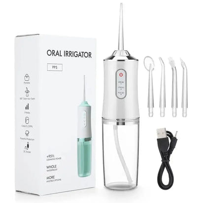Rechargeable Oral Irrigator Deep Cleaning Cordless Water Flosser for Healthier Gums & Fresh Breath
