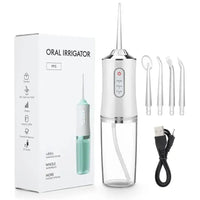 Rechargeable Oral Irrigator Deep Cleaning Cordless Water Flosser for Healthier Gums & Fresh Breath