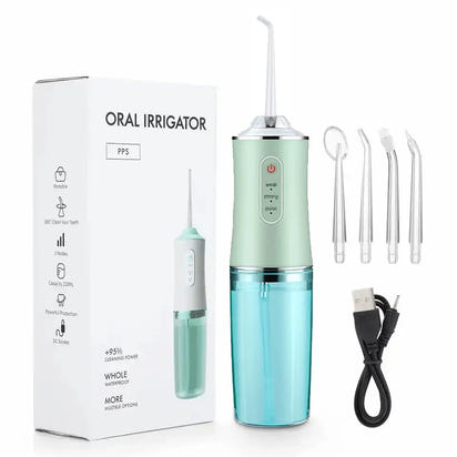 Rechargeable Oral Irrigator Deep Cleaning Cordless Water Flosser for Healthier Gums & Fresh Breath