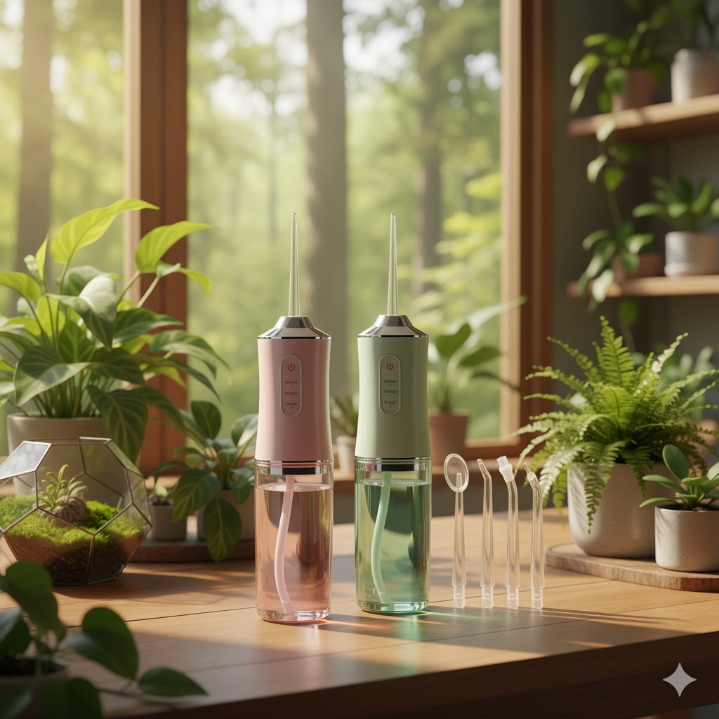 Rechargeable Oral Irrigator Deep Cleaning Cordless Water Flosser for Healthier Gums & Fresh Breath