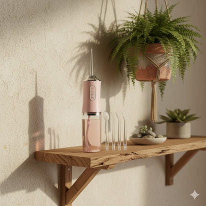 Rechargeable Oral Irrigator Deep Cleaning Cordless Water Flosser for Healthier Gums & Fresh Breath