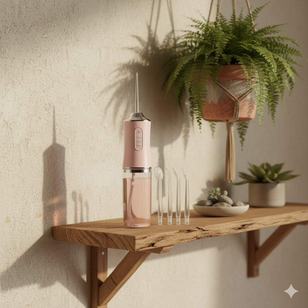 Rechargeable Oral Irrigator Deep Cleaning Cordless Water Flosser for Healthier Gums & Fresh Breath