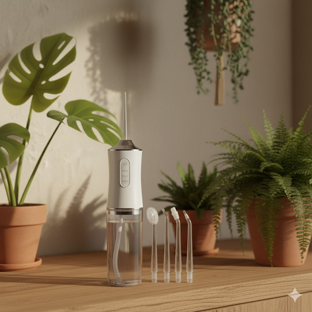 Rechargeable Oral Irrigator Deep Cleaning Cordless Water Flosser for Healthier Gums & Fresh Breath